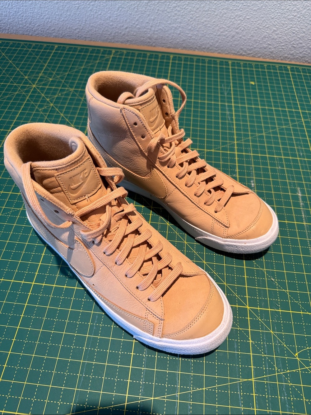 Nike Men’s High-Top Sneakers in Tan